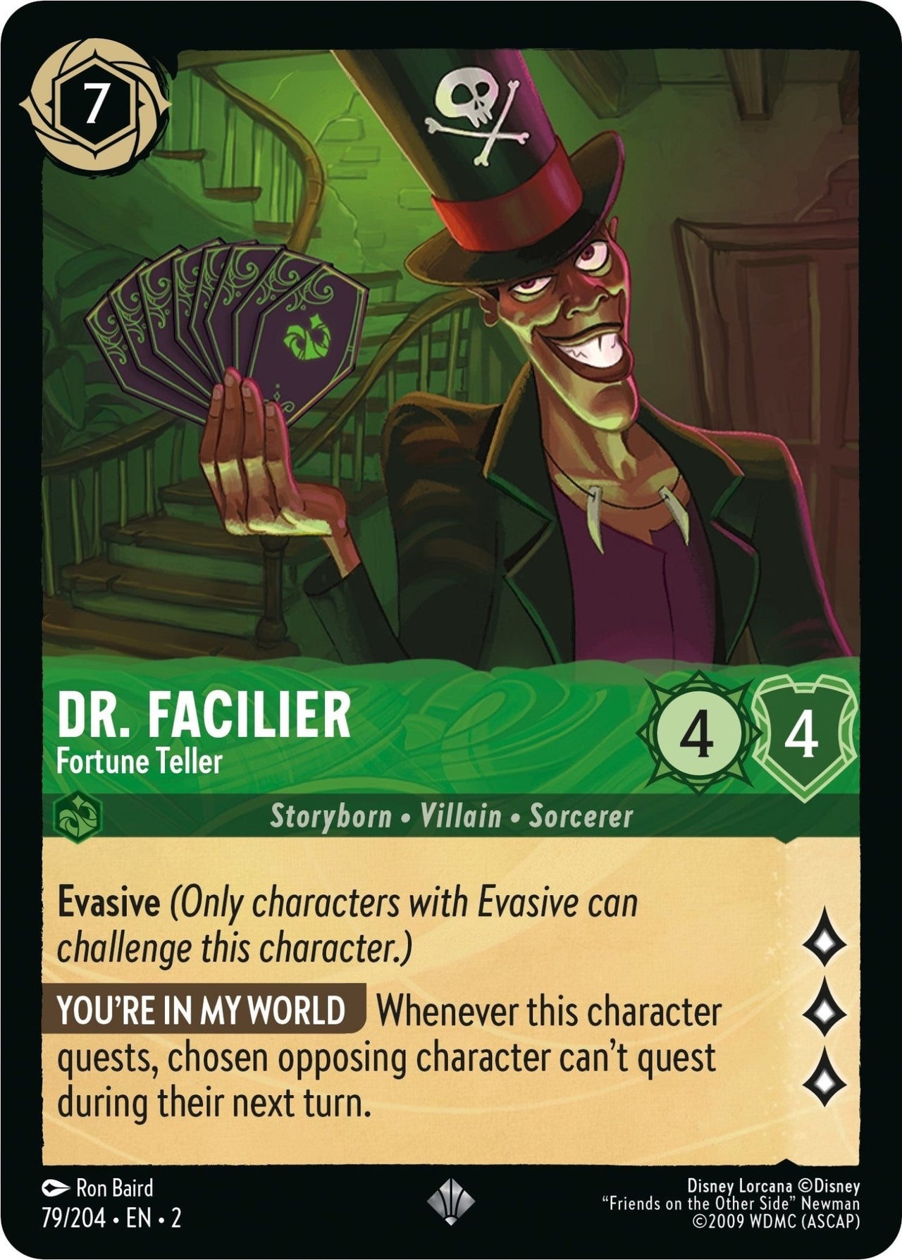 Dr. Facilier - Fortune Teller (79/204) (Rise of the Floodborn) by LAB7 Malta, Europe