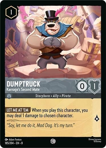 Disney Lorcana - Dumptruck - Karnage's Second Mate (185/204) (Reign of Jafar)