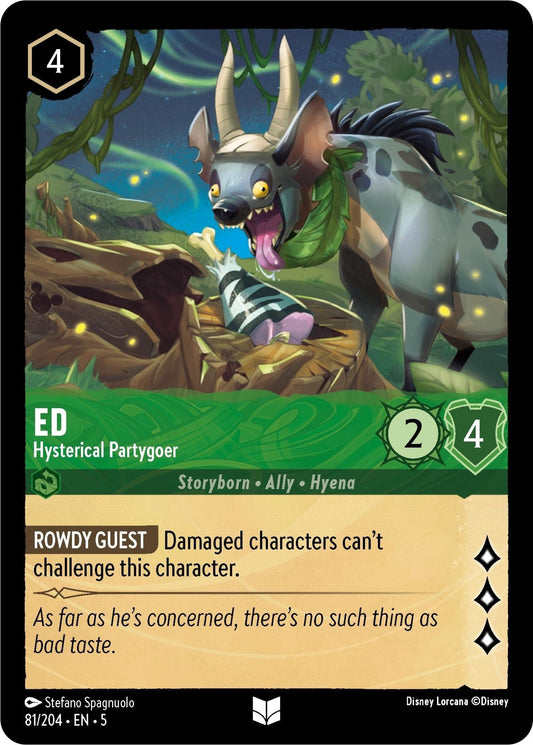 Disney Lorcana - Ed - Hysterical Partygoer (81/204) (Shimmering Skies)