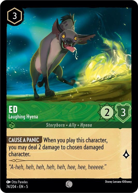 Disney Lorcana - Ed - Laughing Hyena (74/204) (Shimmering Skies)