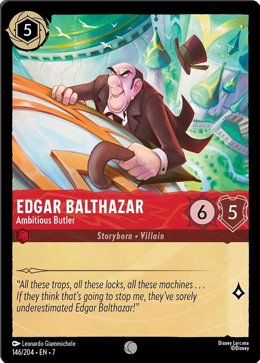 Disney Lorcana - Edgar Balthazar - Ambitious Butler (146/204) (Archazia's Island)