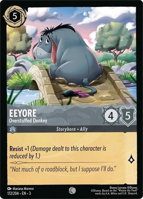 Disney Lorcana - Eeyore - Overstuffed Donkey (172/204) (Into the Inklands)