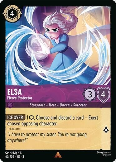 Disney Lorcana - Elsa - Fierce Protector (60/204) (Reign of Jafar)