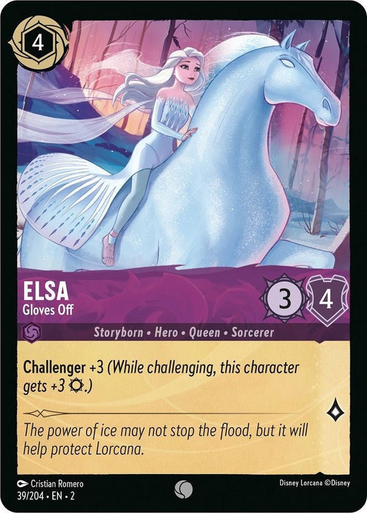 Disney Lorcana - Elsa - Gloves Off (39/204) (Rise of the Floodborn)