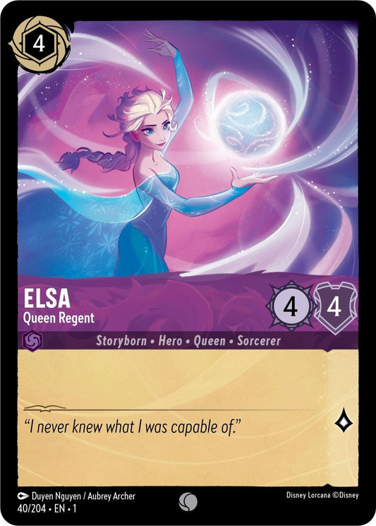 Disney Lorcana - Elsa - Queen Regent (40/204) (The First Chapter)
