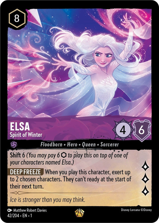 Disney Lorcana - Elsa - Spirit of Winter (42/204) (The First Chapter)