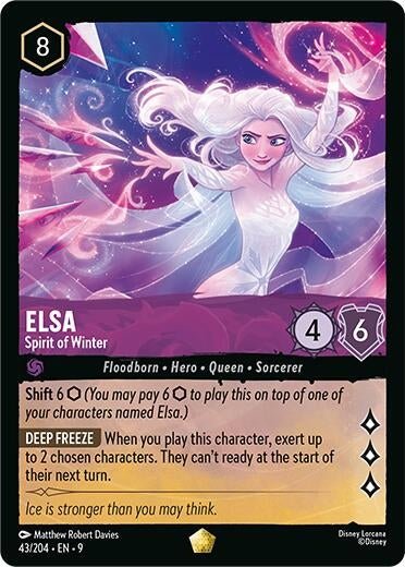 Disney Lorcana - Elsa - Spirit of Winter (43/204) (Fabled)