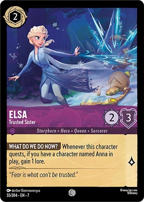 Disney Lorcana - Elsa - Trusted Sister (55/204) (Archazia's Island)