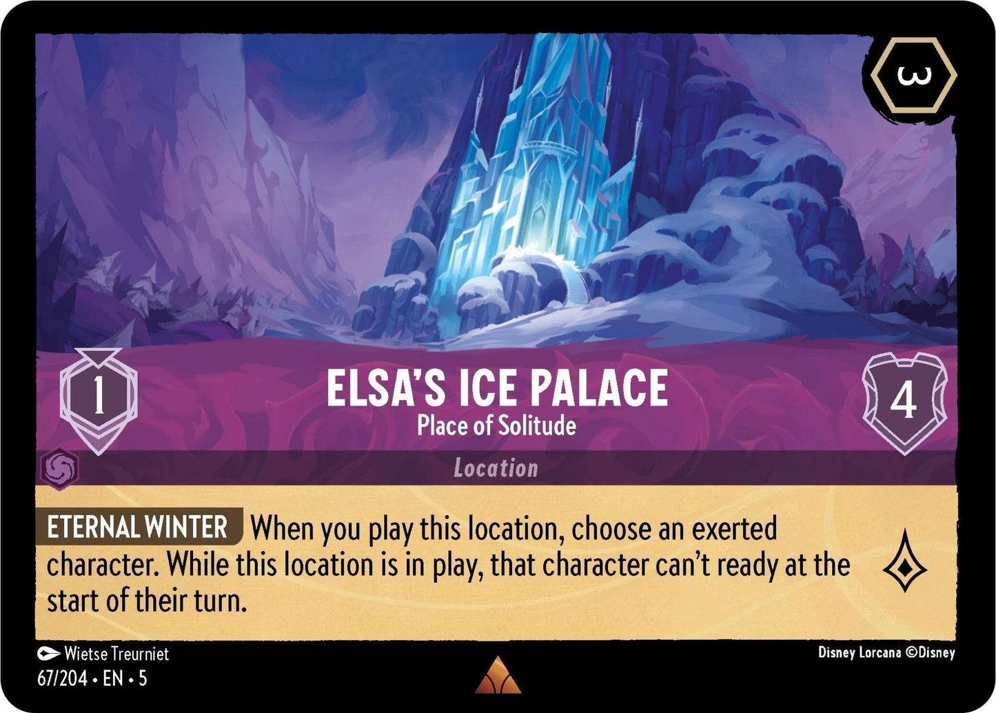 Disney Lorcana - Elsa's Ice Palace - Place of Solitude (67/204) (Shimmering Skies)