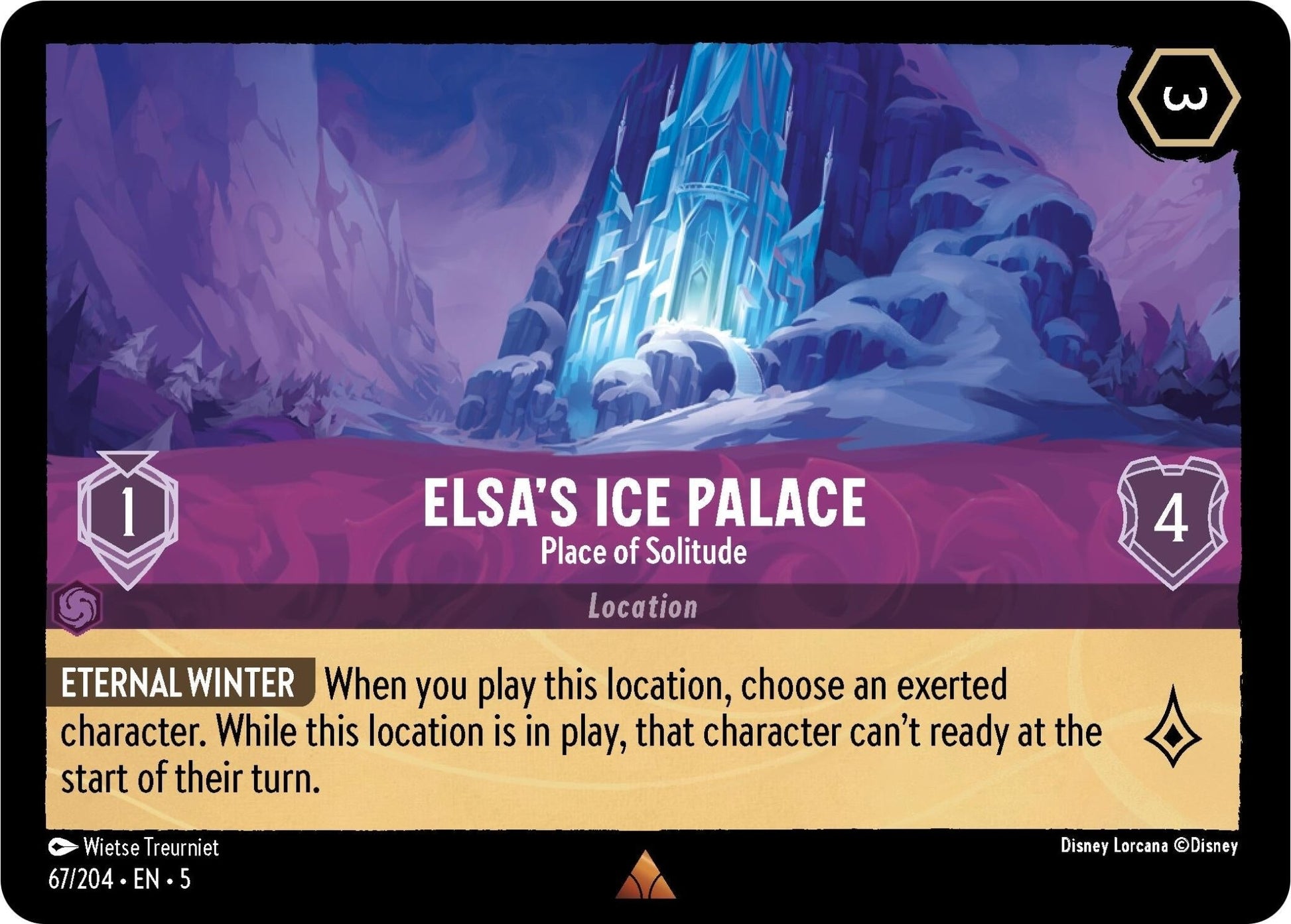 Disney Lorcana - Elsa's Ice Palace - Place of Solitude (67/204) (Shimmering Skies)