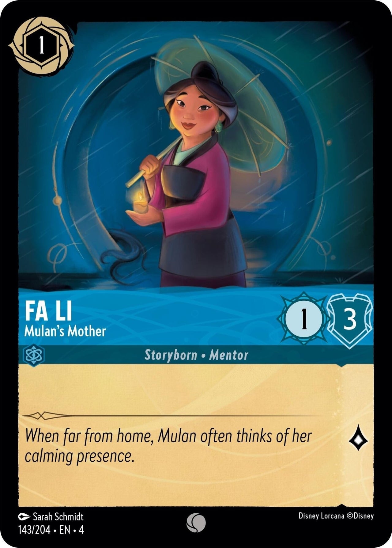 Fa Li - Mulan's Mother (143/204) (Ursula's Return) by LAB7 Malta, Europe