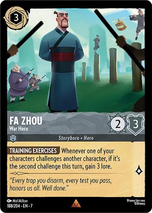 Disney Lorcana - Fa Zhou - War Hero (188/204) (Archazia's Island)