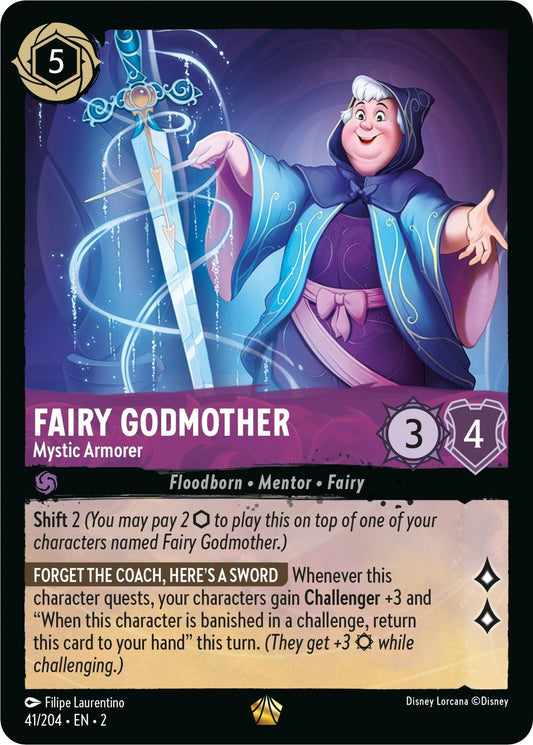 Disney Lorcana - Fairy Godmother - Mystic Armorer (41/204) (Rise of the Floodborn)