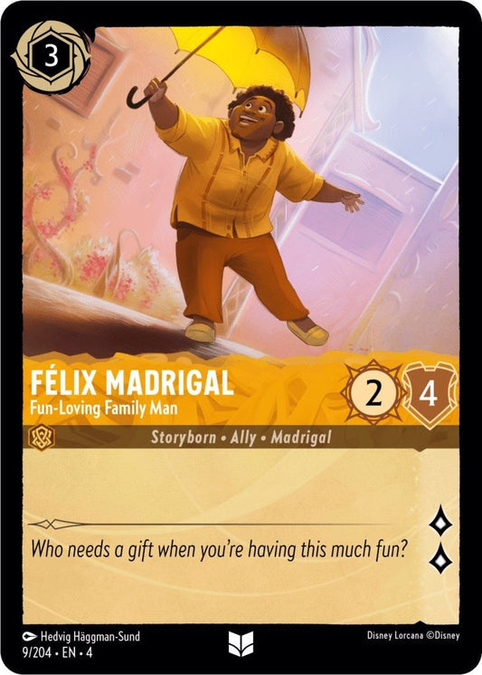Disney Lorcana - Felix Madrigal - Fun - Loving Family Man (9/204) (Ursula's Return)