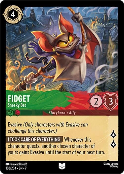 Disney Lorcana - Fidget - Sneaky Bat (106/204) (Archazia's Island)
