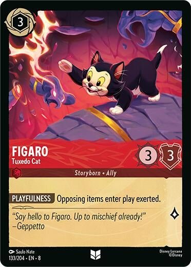 Disney Lorcana - Figaro - Tuxedo Cat (133/204) (Reign of Jafar)