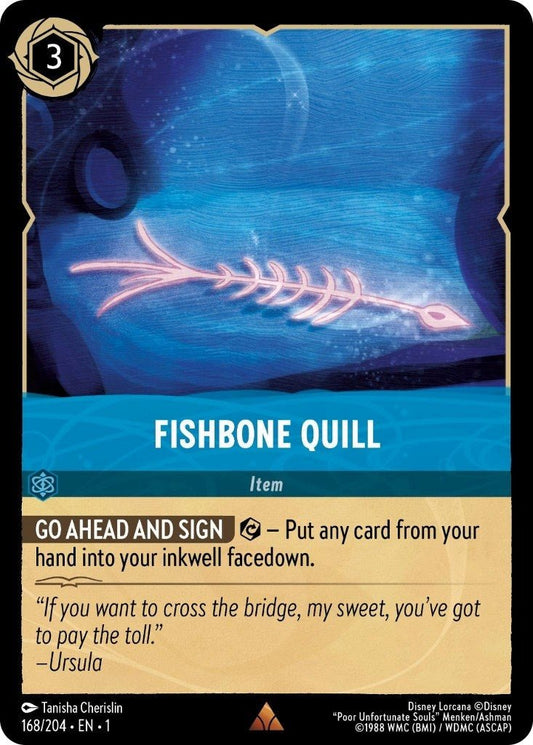 Disney Lorcana - Fishbone Quill (168/204) (The First Chapter)