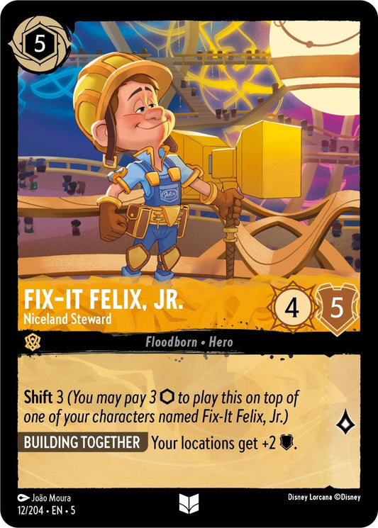 Disney Lorcana - Fix - It Felix, Jr. - Niceland Steward (12/204) (Shimmering Skies)