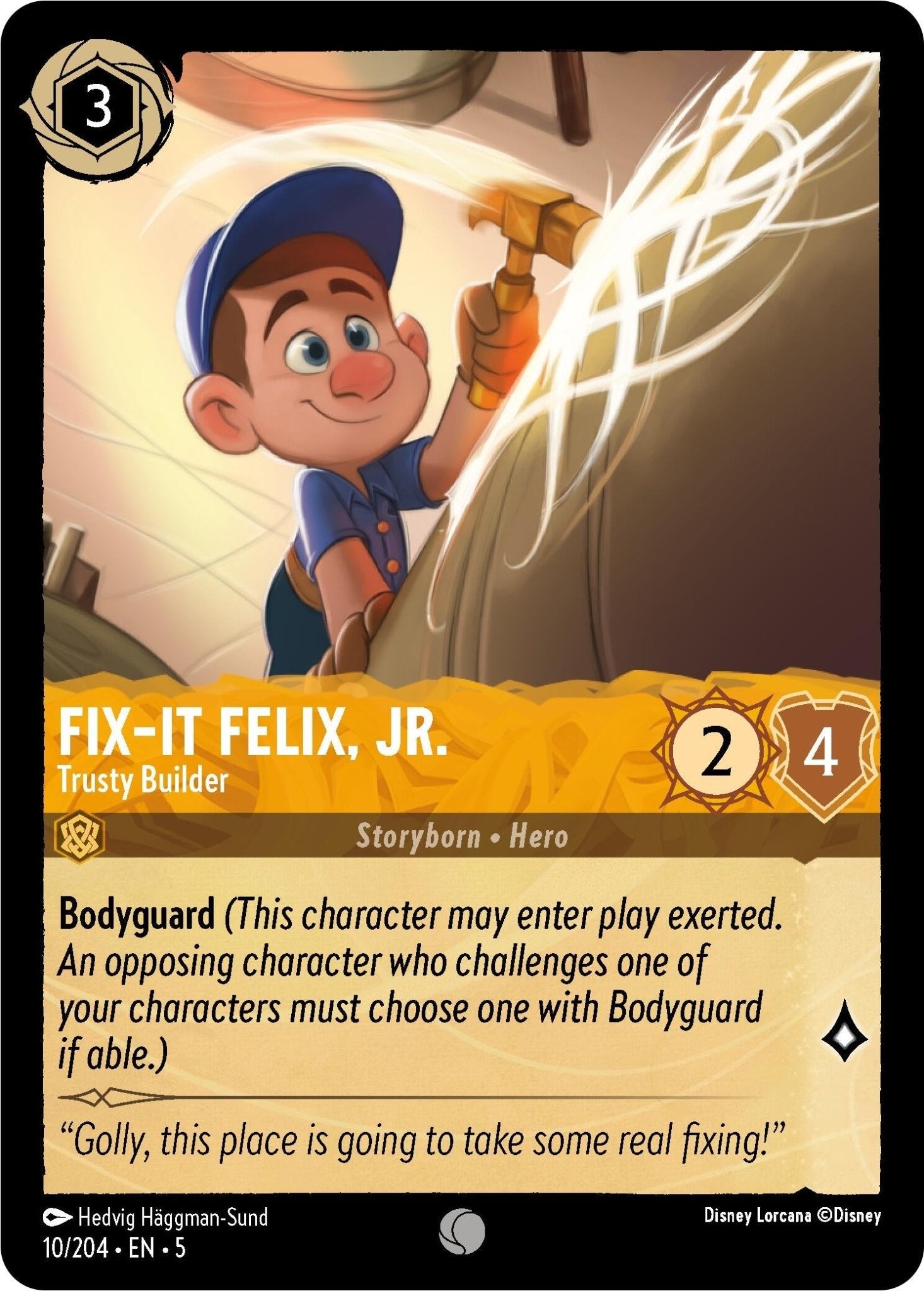 Disney Lorcana - Fix - It Felix, Jr. - Trusty Builder (10/204) (Shimmering Skies)