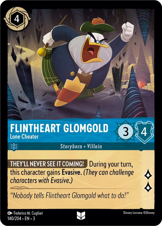 Disney Lorcana - Flintheart Glomgold - Lone Cheater (140/204) (Into the Inklands)