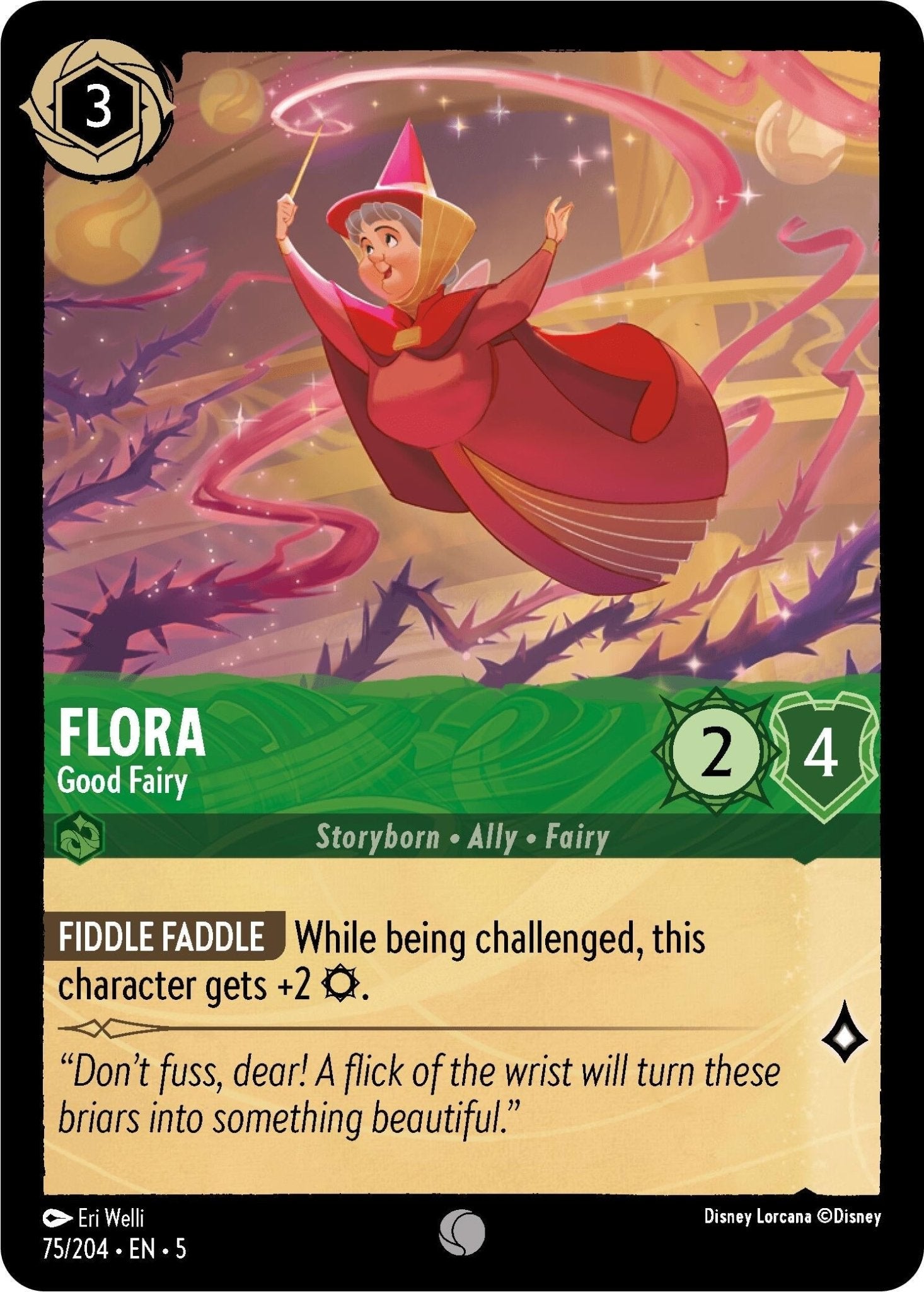 Disney Lorcana - Flora - Good Fairy (75/204) (Shimmering Skies)