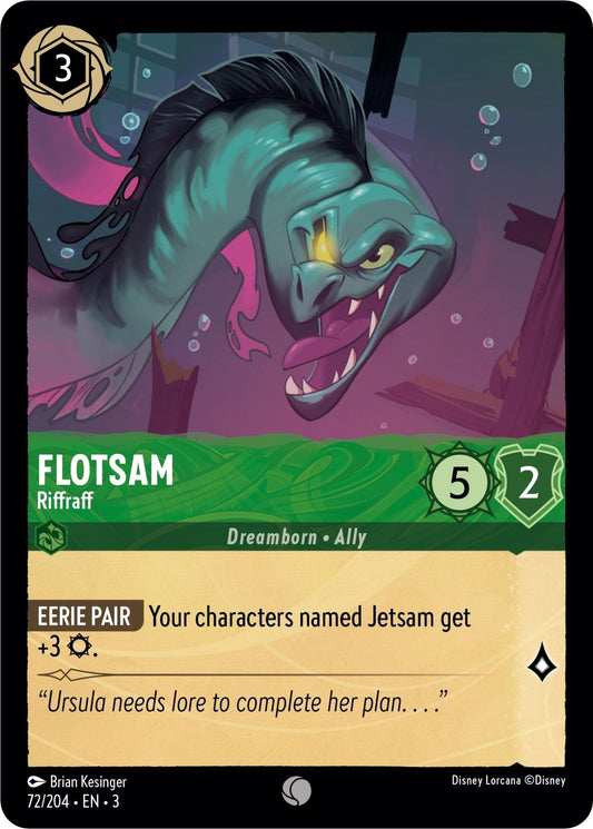 Disney Lorcana - Flotsam - Riffraff (72/204) (Into the Inklands)