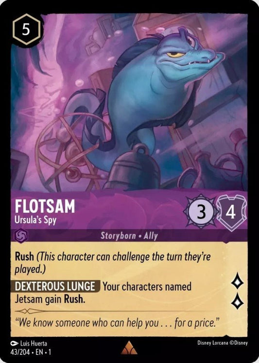 Disney Lorcana - Flotsam - Ursula's Spy (43/204) (The First Chapter)