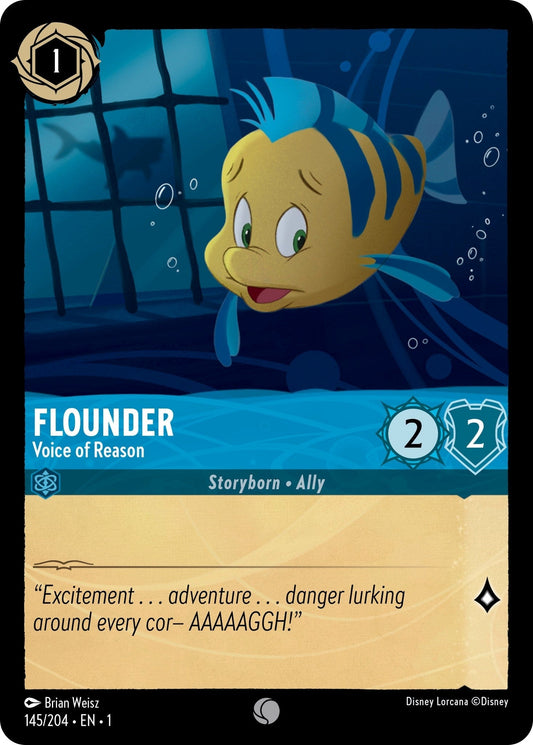 Disney Lorcana - Flounder - Voice of Reason (145/204) (The First Chapter)