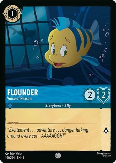 Disney Lorcana - Flounder - Voice of Reason (147/204) (Fabled)