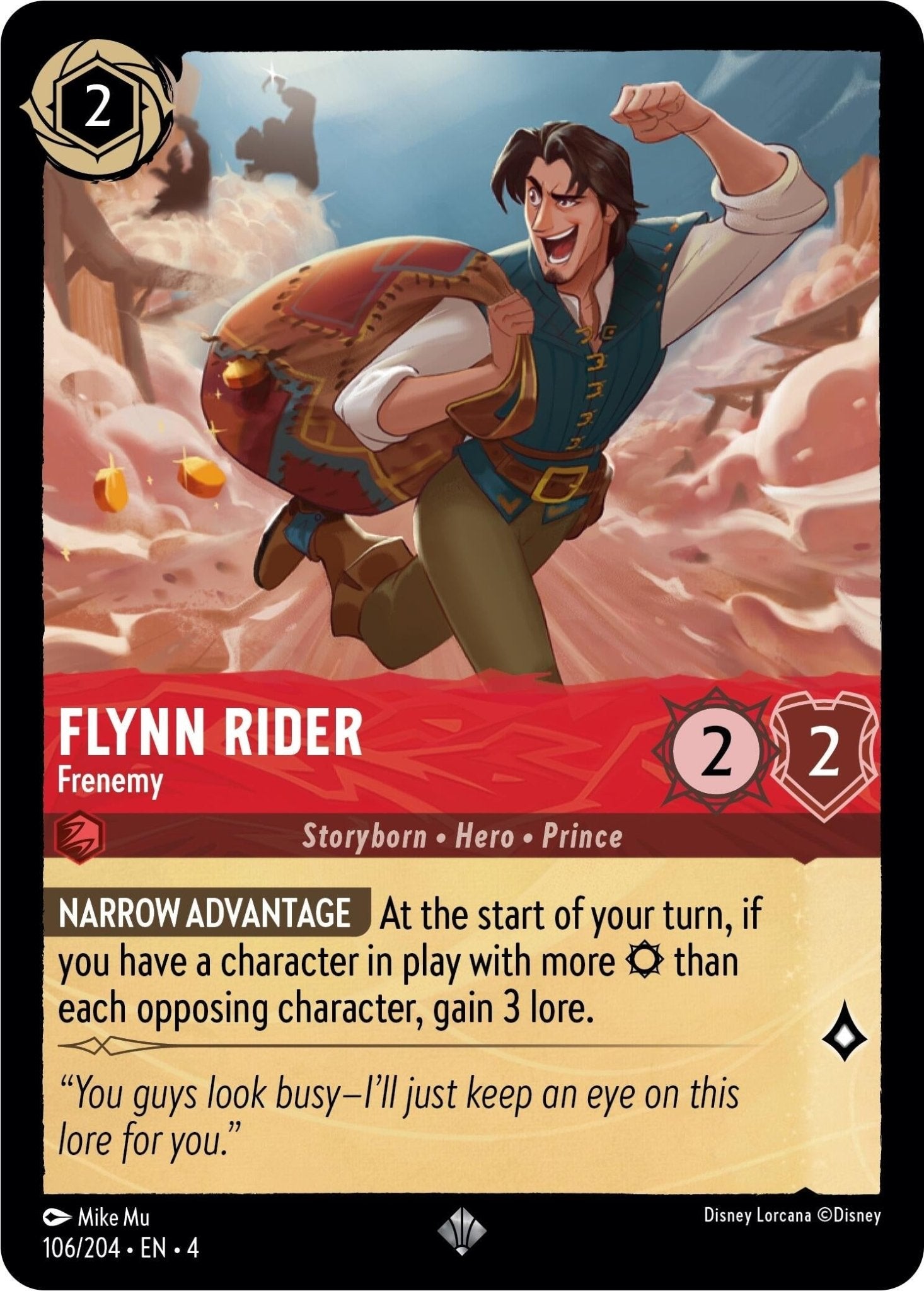 Disney Lorcana - Flynn Rider - Frenemy (106/204) (Ursula's Return)