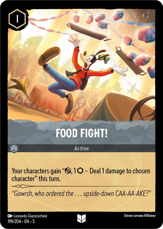 Disney Lorcana - Food Fight! (199/204) (Shimmering Skies)