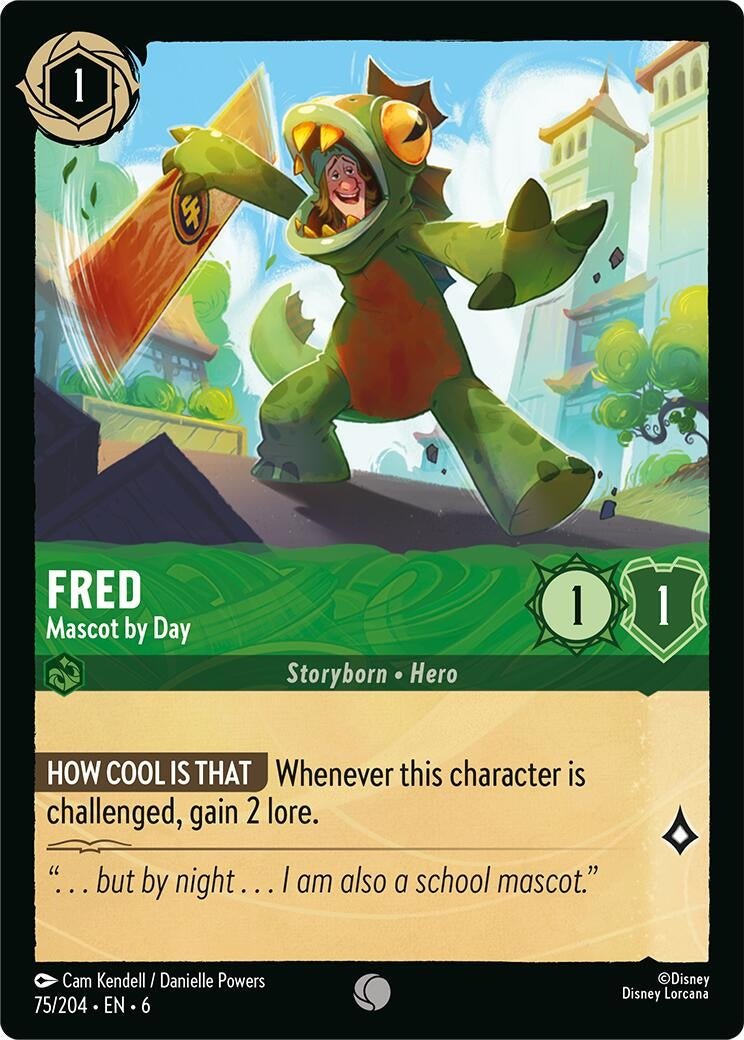 Disney Lorcana - Fred - Mascot by Day (75/204) (Azurite Sea)