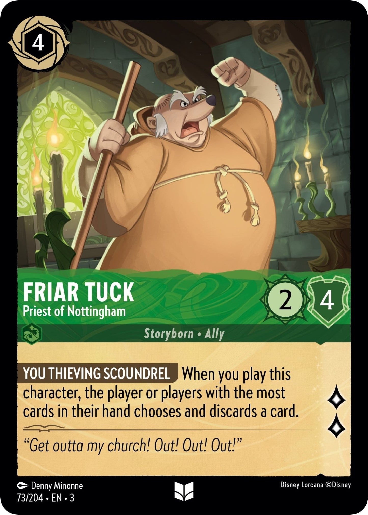 Disney Lorcana - Friar Tuck - Priest of Nottingham (73/204) (Into the Inklands)