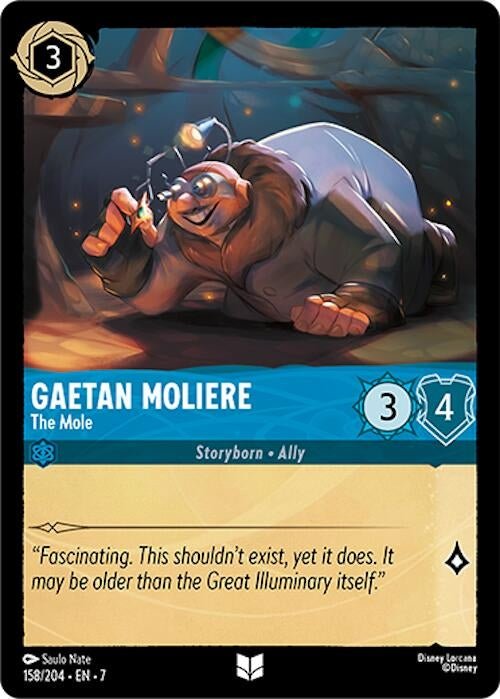 Disney Lorcana - Gaetan Moliere - The Mole (158/204) (Archazia's Island)