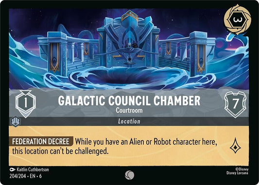Disney Lorcana - Galactic Council Chamber - Courtroom (204/204) (Azurite Sea)
