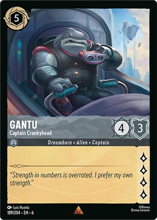Disney Lorcana - Gantu - Captain Crankyhead (189/204) (Azurite Sea)
