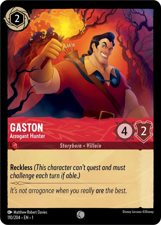 Disney Lorcana - Gaston - Arrogant Hunter (110/204) (The First Chapter)