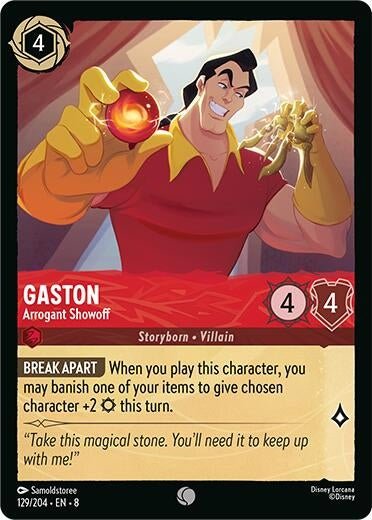 Disney Lorcana - Gaston - Arrogant Showoff (129/204) (Reign of Jafar)