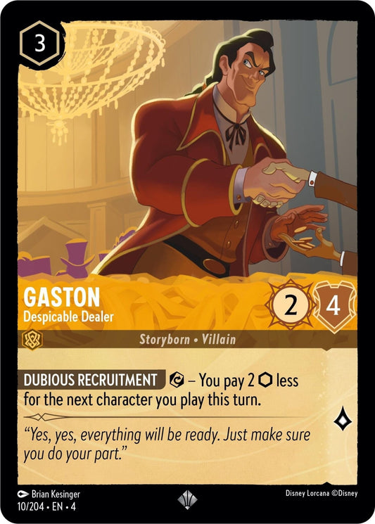 Disney Lorcana - Gaston - Despicable Dealer (10/204) (Ursula's Return)