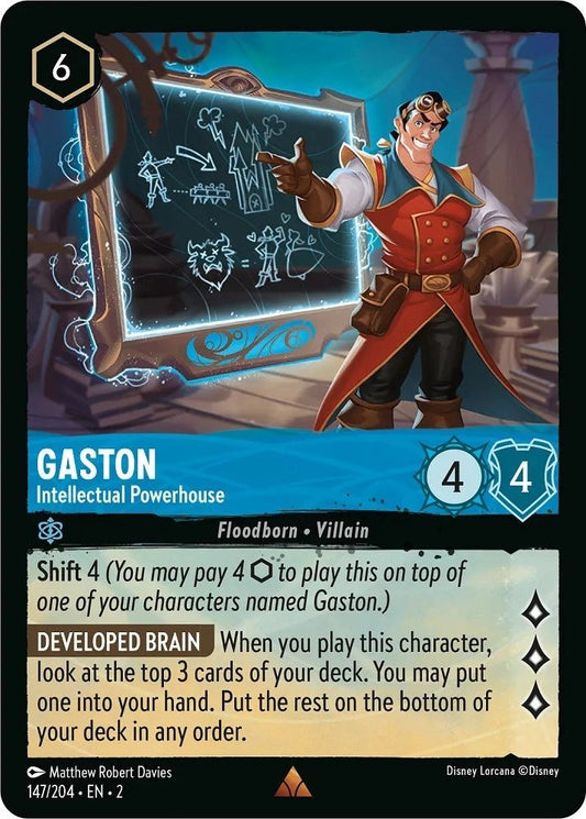 Disney Lorcana - Gaston - Intellectual Powerhouse (147/204) (Rise of the Floodborn)