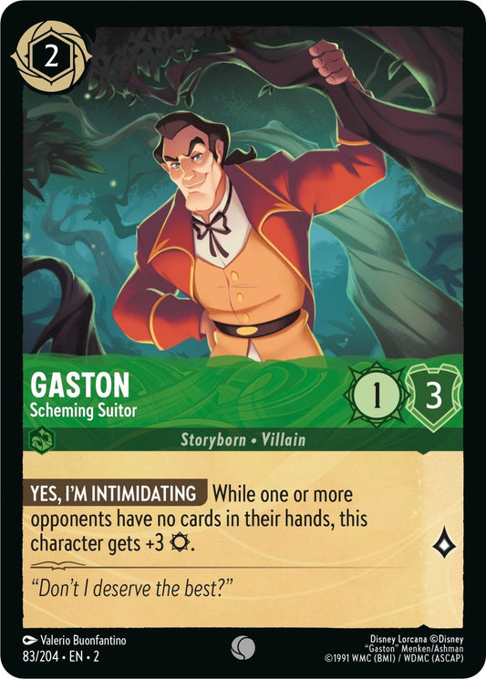 Disney Lorcana - Gaston - Scheming Suitor (83/204) (Rise of the Floodborn)
