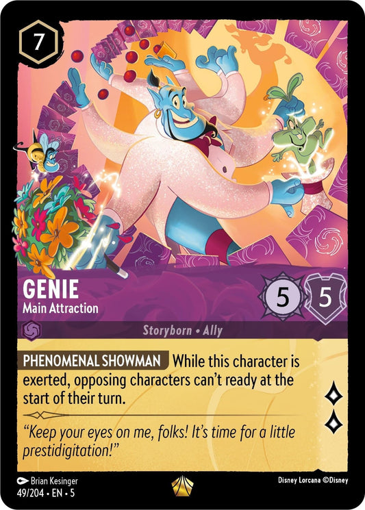 Disney Lorcana - Genie - Main Attraction (49/204) (Shimmering Skies)