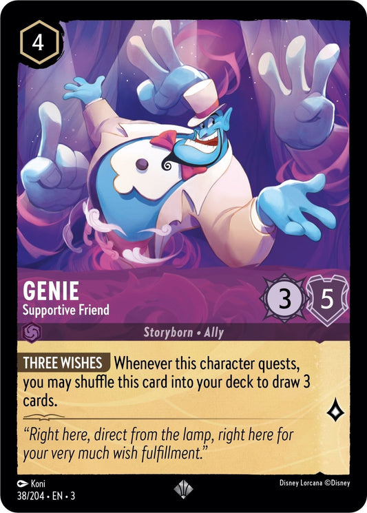 Disney Lorcana - Genie - Supportive Friend (38/204) (Into the Inklands)