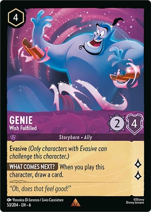 Disney Lorcana - Genie - Wish Fulfilled (53/204) (Azurite Sea)