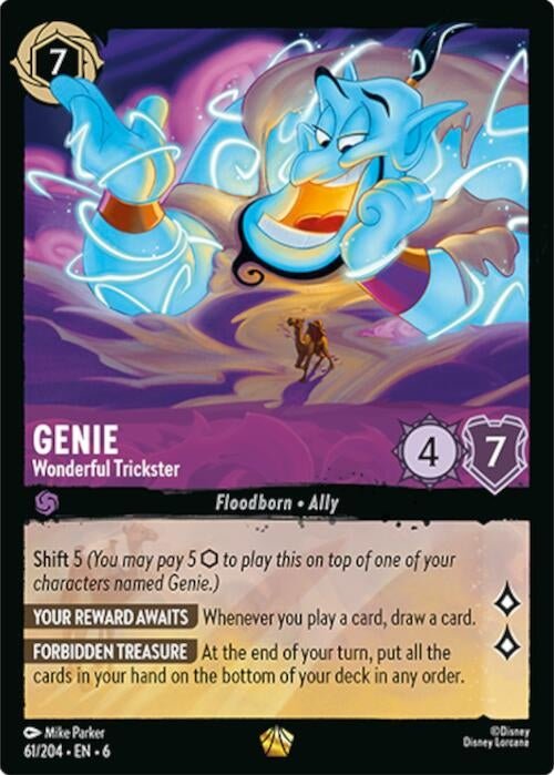 Disney Lorcana - Genie - Wonderful Trickster (61/204) (Azurite Sea)