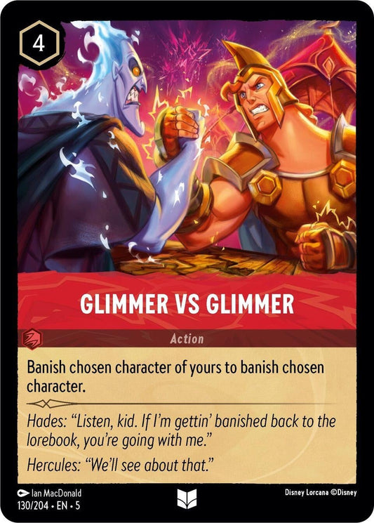 Disney Lorcana - Glimmer vs Glimmer (130/204) (Shimmering Skies)