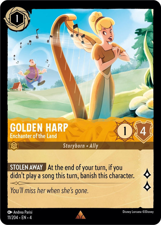 Disney Lorcana - Golden Harp - Enchanter of the Land (11/204) (Ursula's Return)