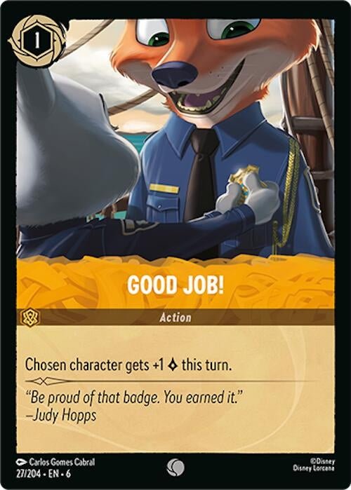 Disney Lorcana - Good Job! (27/204) (Azurite Sea)