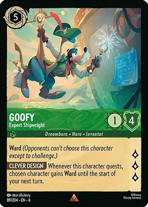 Disney Lorcana - Goofy - Expert Shipwright (89/204) (Azurite Sea)