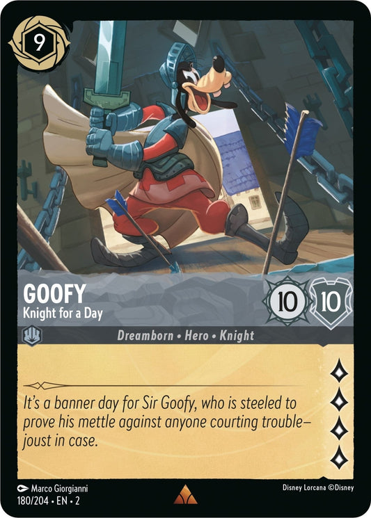 Disney Lorcana - Goofy - Knight for a Day (180/204) (Rise of the Floodborn)